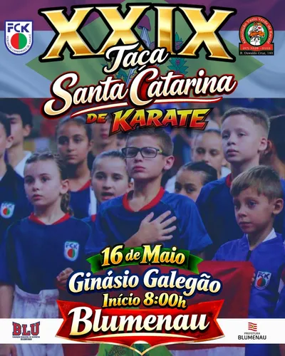Conjopan/FMD disputa Taça Santa Catarina de Karatê em Blumenau