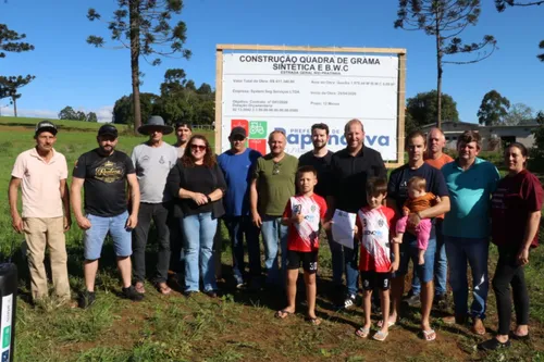 Localidade de Papanduva receberá campo com grama sintética