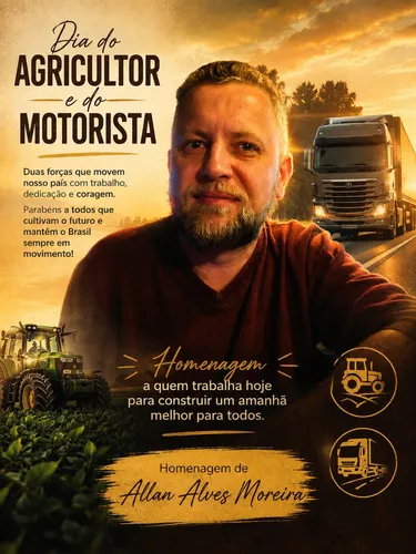Alan Alves Moreira homenageia colonos e motoristas pelo dia dedicado às categorias
