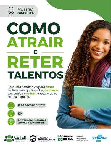 Palestra em São Bento do Sul aborda estratégias para atrair e reter talentos