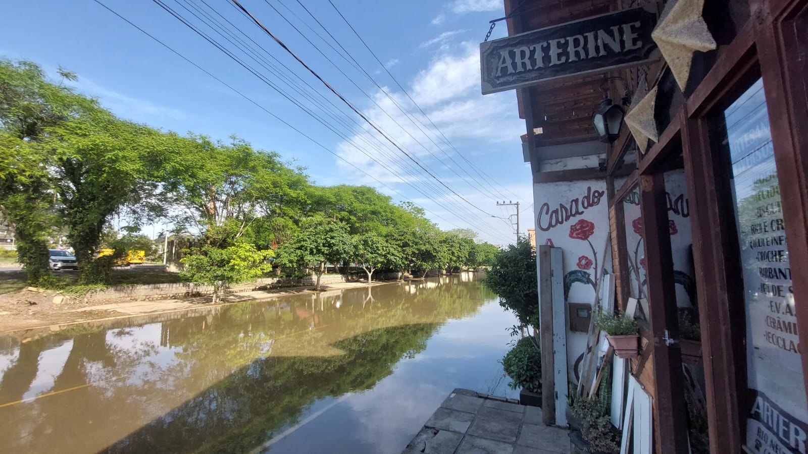 Imagem para matéria Ruas de Rio Negrinho permanecem alagadas 