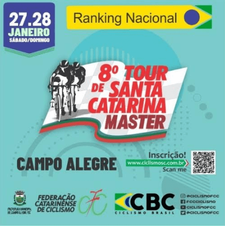 Imagem para matéria Campo Alegre irá sediar etapa do 8º Tour de Santa Catarina Master 