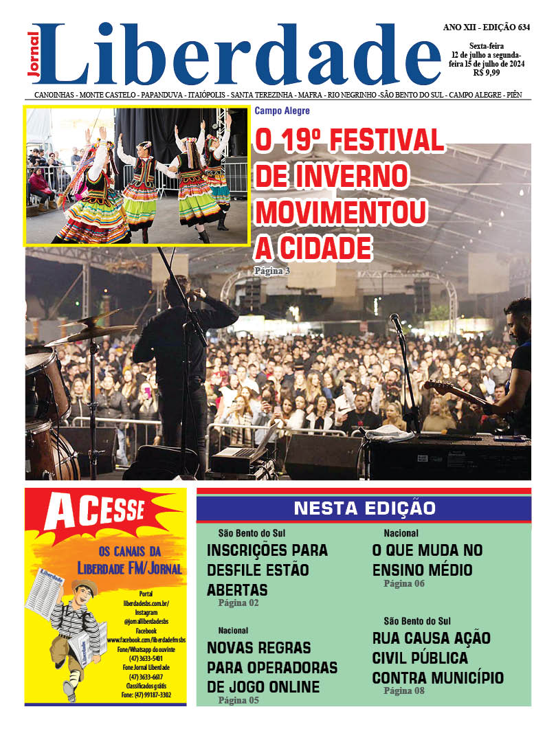 Imagem para matéria Jornal Liberdade Edição 634 