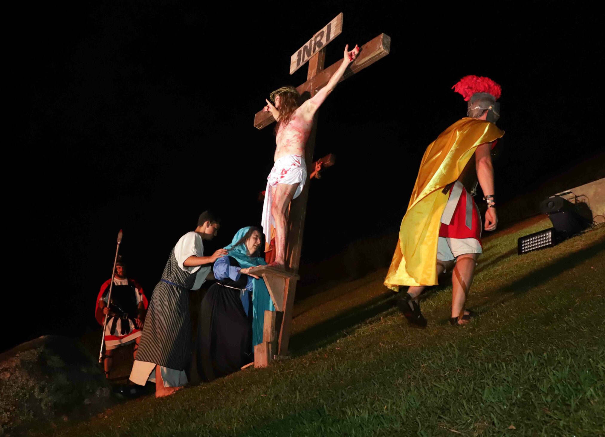 Imagem para matéria Espetáculo “Drama do Calvário” traz novidades na encenação da Paixão de Cristo em São Bento do Sul 